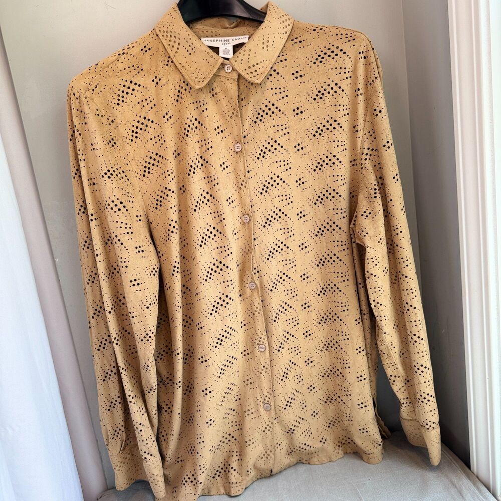 Josephine Chaus Camel-Colored Button Down (Size XL)